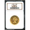 Image 1 : 1851 $10 MS61 NGC. The 1851 Ten Dollar must have seen a very high attrition rate as it is quite scar