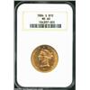 Image 1 : 1884-S $10 MS60 NGC. Sharply struck and lustrous with bright, semi-prooflike fields on each side. Im
