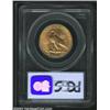 Image 2 : 1908-D $10 Motto MS62 PCGS. Satiny and appealing, with yellow-orange and pink-gold colors, there are