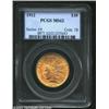 Image 1 : 1912 $10 MS62 PCGS. Satiny and green-gold in color, a few scattered marks are well-concealed. Nicely
