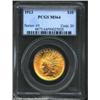 Image 1 : 1913 $10 MS64 PCGS. Satiny luster with a bold strike and great eye appeal. Pink-gold at the centers,