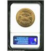 Image 2 : 1857-S $20 AU53 NGC. Bright green-gold surfaces show a few marks, but no substantial imperfections..