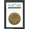 Image 1 : 1860-S $20 VF30 ANACS. This example has good remaining design detail, with LIBERTY clear and the pro