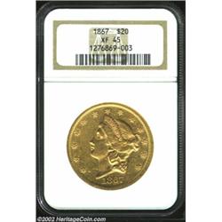 1867 $20 XF45 NGC. This early Type Two Twenty would make a nice addition to a circulated type set. R