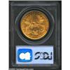 Image 2 : 1888 $20 AU55 PCGS. This appreciably prooflike representative exhibits evenly distributed golden-ros
