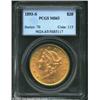 Image 1 : 1893-S $20 MS63 PCGS. Finer than the typically offered Mint State survivor of this issue, both sides