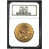 Image 1 : 1895 $20 MS63 NGC. Pink-gold centers and green-gold peripheries lend considerable eye appeal to this