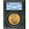 Image 1 : 1898 $20 MS62 PCGS. While a few grazes in the luster are present on the obverse, both sides are nice