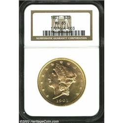 1901 $20 MS65 NGC. Few Liberty Double Eagle issues are more instantly appealing than a high quality.