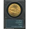 Image 2 : 1913-S $20 MS61 PCGS. Numerous small abrasions are scattered over each side of this well struck exam