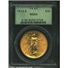 Image 1 : 1915-S $20 MS64 PCGS. Well struck and clean throughout with satiny luster that covers the fine-grain