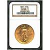 Image 1 : 1923 $20 MS63 NGC. A lustrous and well struck example that would surely grade even higher save for a