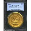 Image 1 : 1851 $50 LE Humbert Fifty Dollar, 887 Thous. 50 Rev.--ASSAYER Inverted--VF35 PCGS. K-4, High R.5. Th