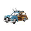 Image 1 : HAND MADE 1949 GREEN FORD WAGON CAR W/TWO SURBOARDS