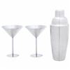 Image 1 : 3pc Stainless Steel Martini Set