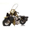 Image 1 : HAND MADE 1942 YELLOW MOTERCYCLE 1:12TH SCALE MODEL REP
