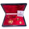 Image 1 : Chinese Gold Panda 5 Coin Proof Set 1987 Original Box