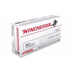 *AMMO* Winchester USA 32ACP Full Metal Jacket 71 GR (250 ROUNDS) UPC 020892205475