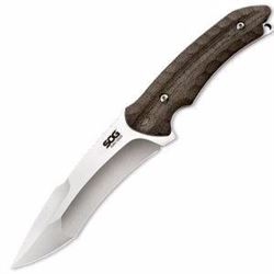 *NEW* SOG Knives & Tools Kiku, Green Linen Micarta Handle, Satin Plain w/Sheath 729857000413