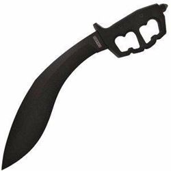 *NEW* COLD STEEL Chaos Kukri, Black Aluminum Handle, Black Plain w/Sheath UPC Code: 705442013266