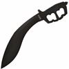 Image 1 : *NEW* COLD STEEL Chaos Kukri, Black Aluminum Handle, Black Plain w/Sheath UPC Code: 705442013266
