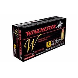 *AMMO* Winchester Ammo W9MMT Train 9mm Full Metal Jacket 147 GR (500 ROUNDS) 020892220478