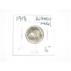 1918 *KEY DATE* BUFFALO NICKEL RED BOOK VALUE $6.00+ *NICE EARLY ABOUT GOOD GRADE*!! BUFFALO NICKEL