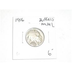 1916 BUFFALO NICKEL RED BOOK VALUE $6.00+ *NICE EARLY GOOD GRADE*!! BUFFALO NICKEL CAME OUT OF SAFE!