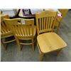 Image 1 : 25 Blonde Wood Slatback Dining Chairs - Heavy Wood - 25 Times the Money