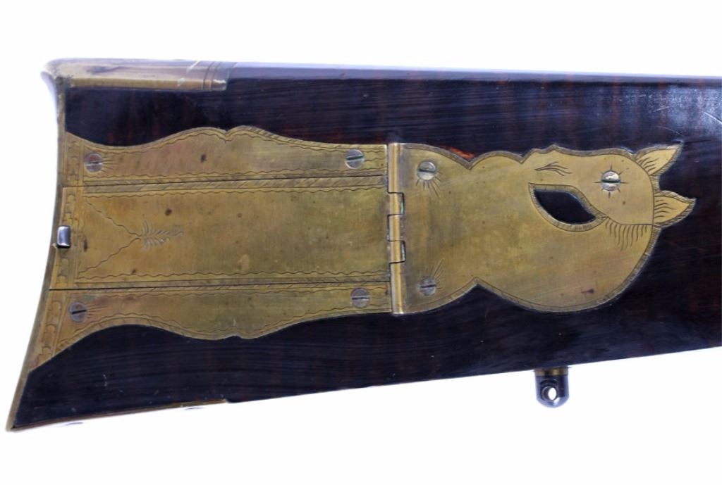 L. Day Rotating Double Barrel Flintlock .56 Rifle