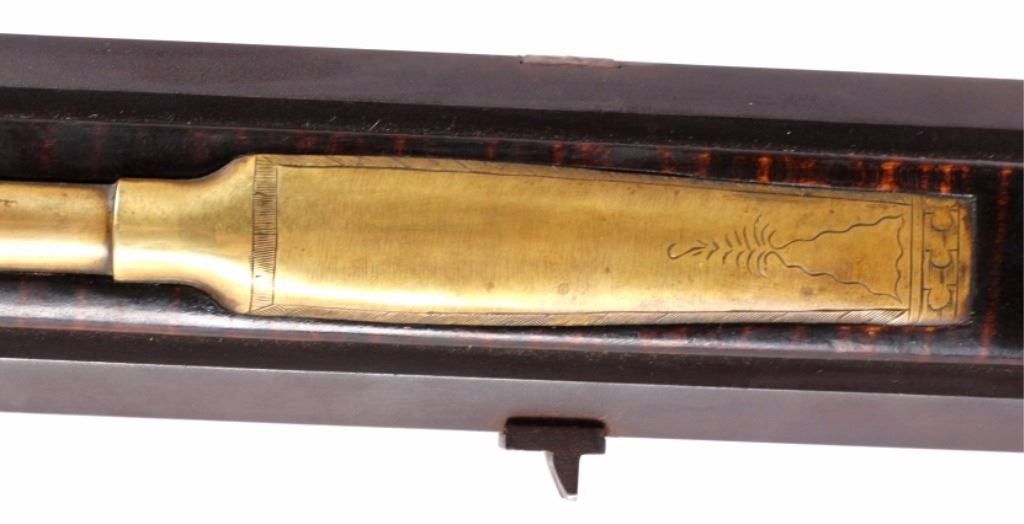 L. Day Rotating Double Barrel Flintlock .56 Rifle