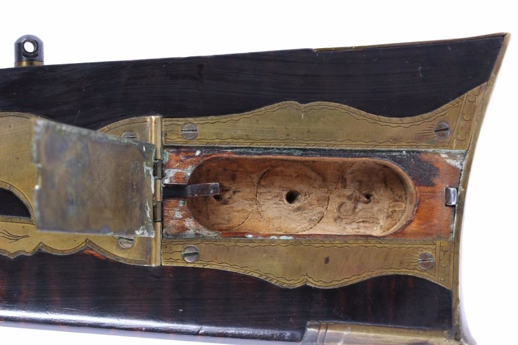 L. Day Rotating Double Barrel Flintlock .56 Rifle