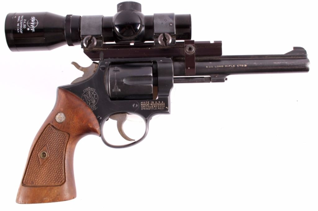 Smith & Wesson Model K22 Revolver with Scope
