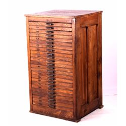 Antique Hamilton Type Set File Cabinet