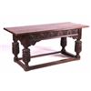 Image 1 : Antique Carved Wooden Baluster Table