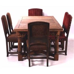 Antique Refractory Table and Chairs