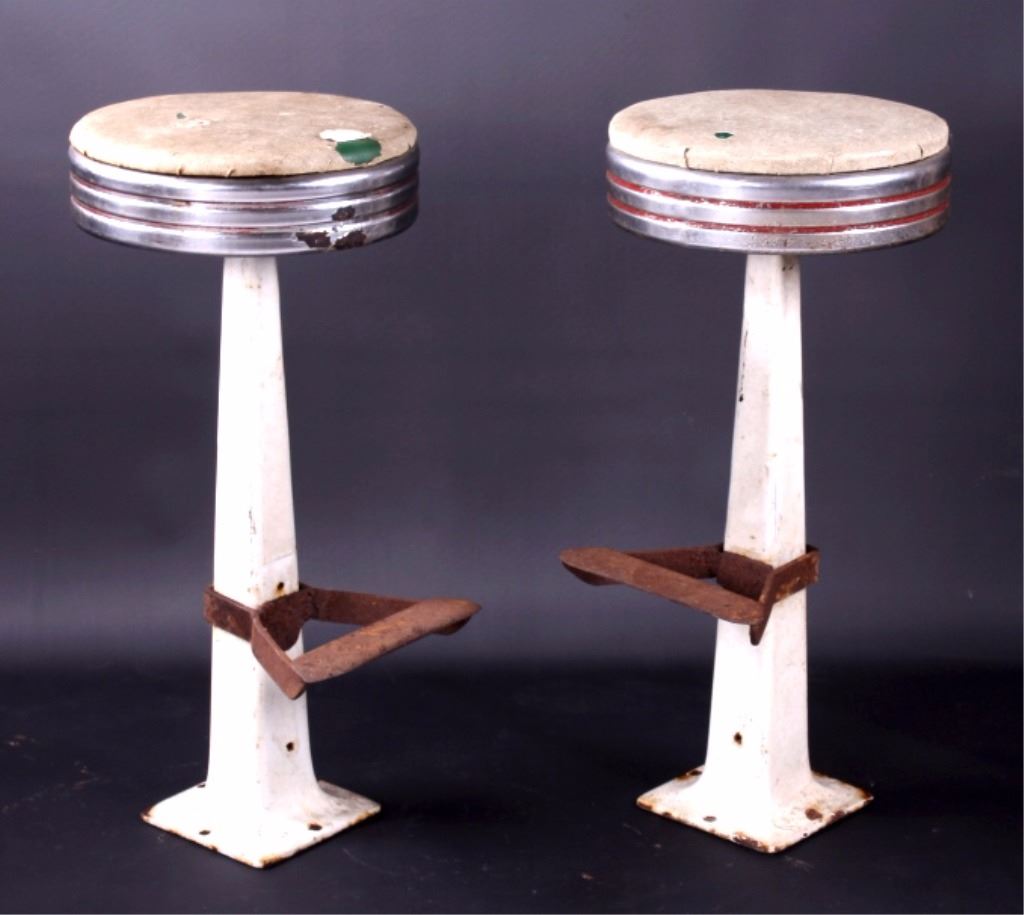 Antique Soda Fountain Bar Stools