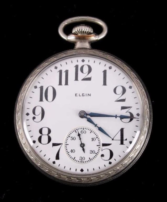 Elgin Model 7 17 Jewel Railroad Pocket Watch