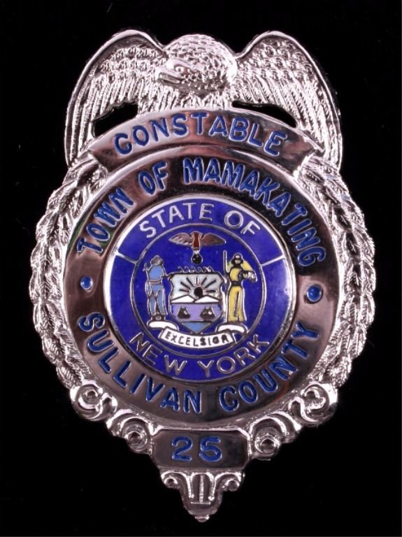 Mamakating New York Constable Badge