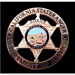 California State Ranger Dept. of Justice Badge