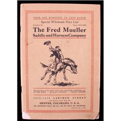 1923-1924 Fred Mueller Saddle and Harness Catalog