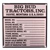 Image 1 : Big Bud Tractors Havre Montana Sign
