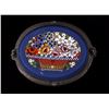 Image 1 : Italian Micro Mosaic Inlaid Silver Brooch 19th C.