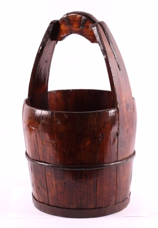 Antique Wooden Well Bucket