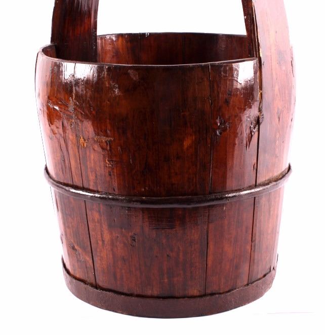 Antique Wooden Well Bucket