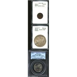 2000-P 25C New Hampshire State Quarter--Struck 12% Off Center--MS64 PCGS, struck off center at 7 o'c