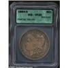 Image 1 : 1884-O S$1 Morgan Dollar--Partial Collar--VF20 ICG. A glossy representative with deep tan-brown colo