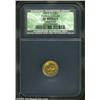 1853-O G$1 Gold Dollar--Partial Collar, Damaged--XF Details NCS. Very scarce, as are all gold errors