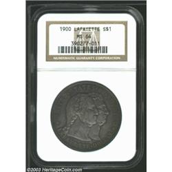1900 S$1 Lafayette Dollar MS64 NGC. DuVall 1-B. One of the most conditionally challenging types in t