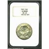 Image 1 : 1921 50C Alabama MS63 NGC. The margins have original golden-brown and sea-green patina. The cheek ha
